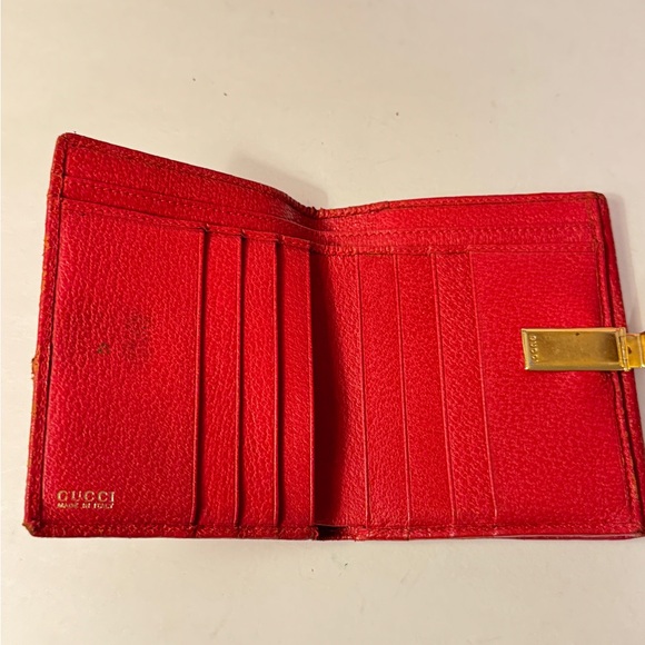 Gucci Red Leather Women's Wallet - Picture 5 of 15